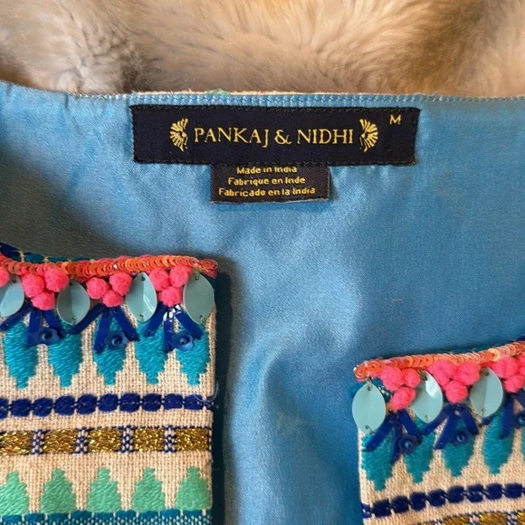 Anthropologie ‘Bizit’ Beaded Stripped Jacket - Picture 4 of 6